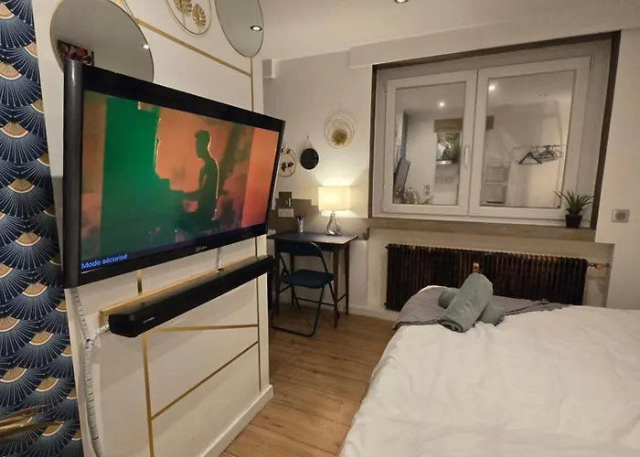 Daire L'echappee Zen Sauna Privatif Et Shopping, Tram A Cote